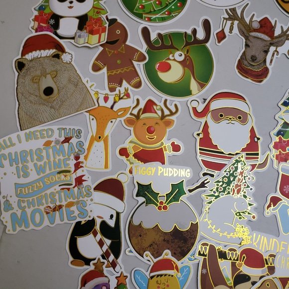 Christmas stickers waterproof 50 pkx3 - Picture 10 of 10